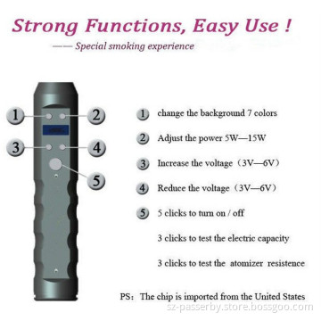 Newest Updated K200 Ecig with 2000mAh LCD Screen Can Test Resistance Automaticly